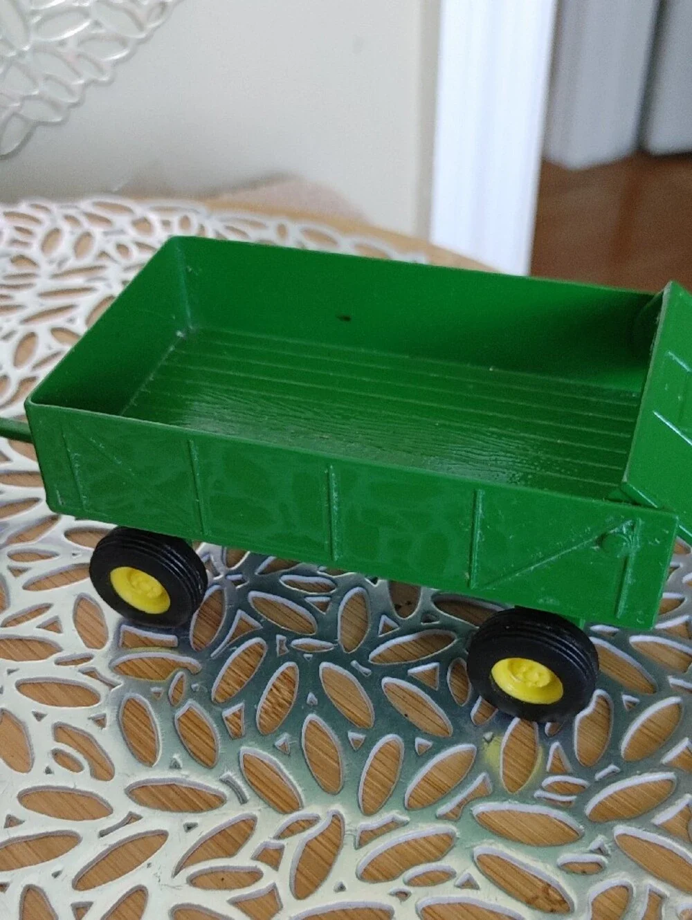 Green Tractor and Trailer Toy Set – Durable Farm Equipment With Low Low Miles.